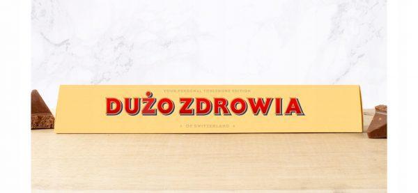 Czekolada Toblerone "Dużo zdrowia" 100g