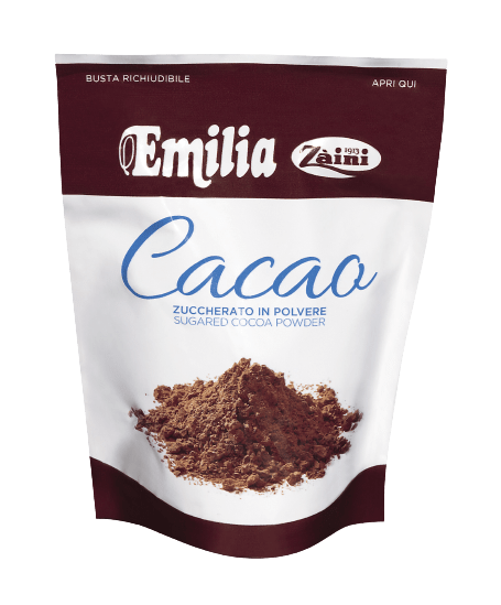 Emilia włoskie kakao w proszku słodzone 150g