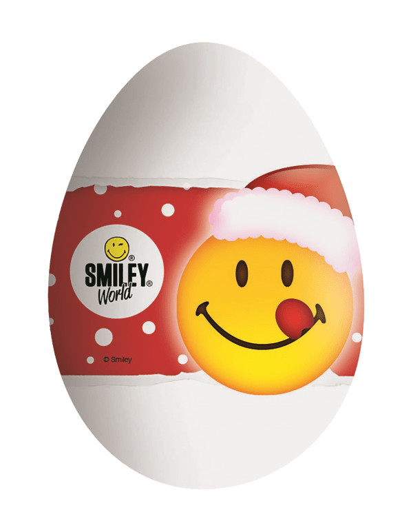 Czekoladowe jajko niespodzianka 20g Smiley Świąteczne karton 24 sztuki