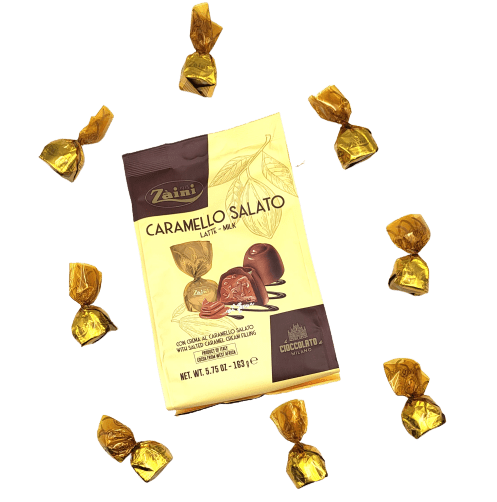 Caramello Salato Włoskie Praliny Słony Karmel 163g