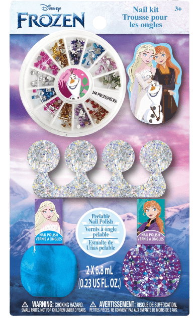 Kraina Lodu Frozen zestaw lakierów i ozdób do malowania do paznokci