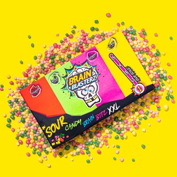 Brain Blasterz Brain Bitz XXL kwaśne mini cukierki 144g