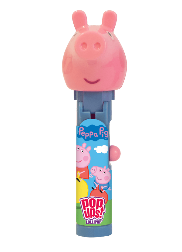 Pop Ups Lollipop Peppa Pig Świnka Peppa Wysuwany Lizak-Zabawka Karton 12 Sztuk