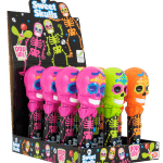 Pop Ups Lollipop Sweet Skulls Wysuwany Lizak-Zabawka na Halloween Karton 12 Sztuk