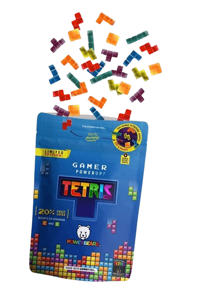 Tetris Gamer Gummies Żelki W Kształcie Klocków Tetramino Wzbogacone Witaminami 125g