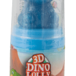 3D Dino Lolly Lizak w kształcie dinozaura z figurką - niespodzianką 20g