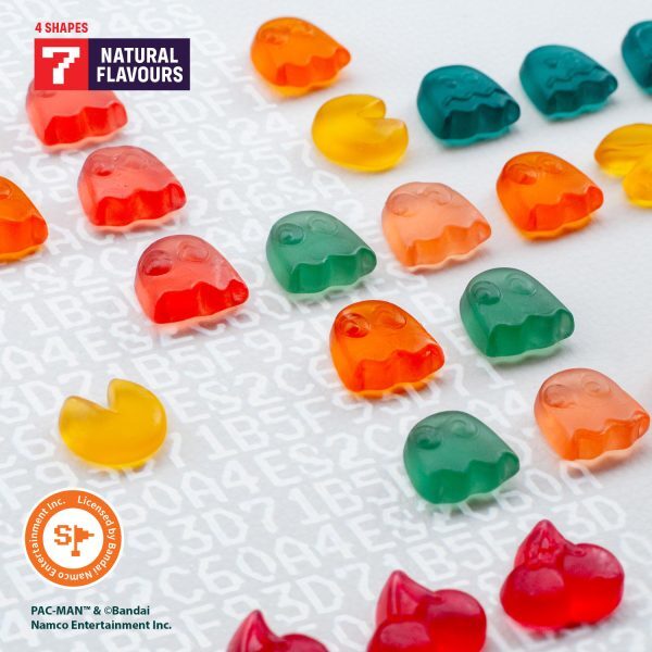 PAC-MAN Gamer Gummies Żelki W Kształcie Postaci z Gry Sugar Reduced 50g