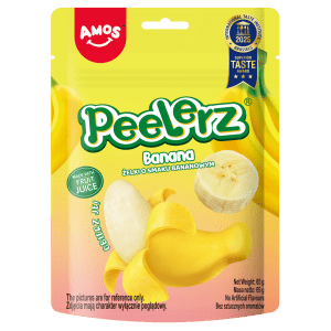 Amos Peelerz Banana Obieralne Żelki w Kształcie Banana 65g