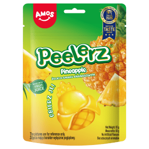 Amos Peelerz Pineapple Obieralne Żelki w Kształcie Ananasów 65g