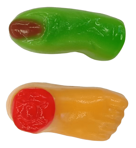 Sweet Skulls Świecąca Tuba Z Owocowymi Mini-Cukierkami Na Halloween 10g