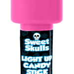 Sweet Skulls Świecąca Tuba Z Owocowymi Mini-Cukierkami Na Halloween 10g