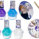 Kraina lodu Frozen zestaw lakierów i ozdób do paznokci z pilniczkiem