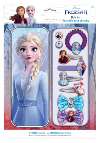 Kraina lodu Frozen zestaw lakierów do paznokci z ozdobną puszką