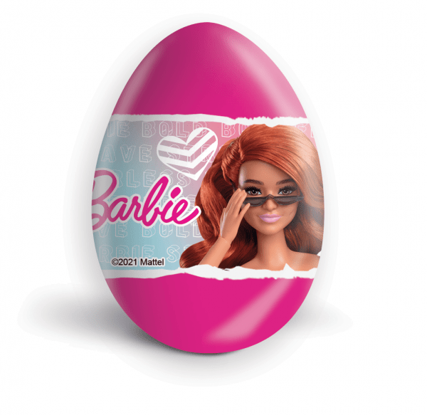 Czekoladowe jajko niespodzianka 20g Barbie karton 24 sztuki