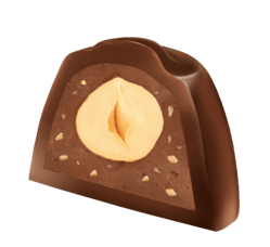 Czekoladowe nadziewane praliny Blue Moon z orzechem laskowym 152g