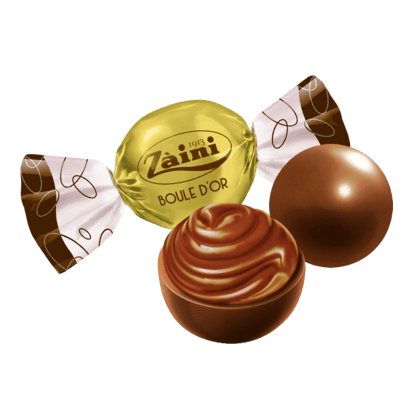 Czekoladowe nadziewane praliny Boule D'or Gianduia 154g