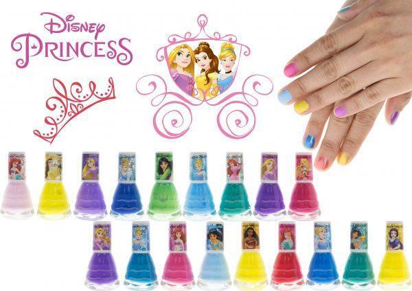 Disney księżniczki mega zestaw 18 lakierów do paznokci