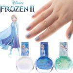 Kraina lodu Frozen zestaw lakierów do paznokci z ozdobną puszką