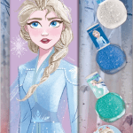 Kraina lodu Frozen zestaw lakierów do paznokci z ozdobną puszką