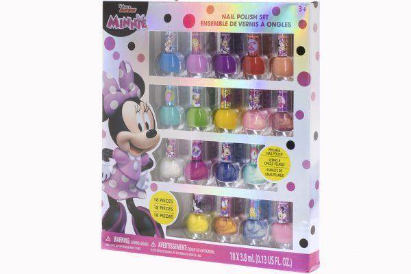 Myszka Minnie mega zestaw 18 lakierów do paznokci