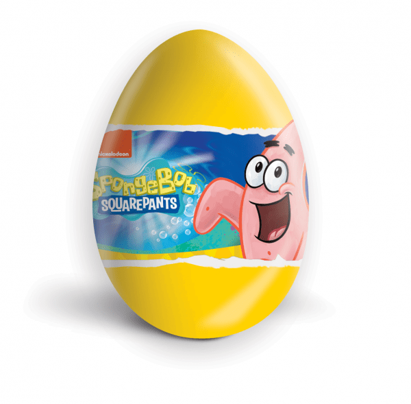 Czekoladowe jajko niespodzianka 3pak 60g SpongeBob