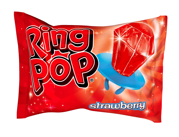 Ring Pop oryginalne lizaki miks owocowych smaków karton 24 sztuki x 10g