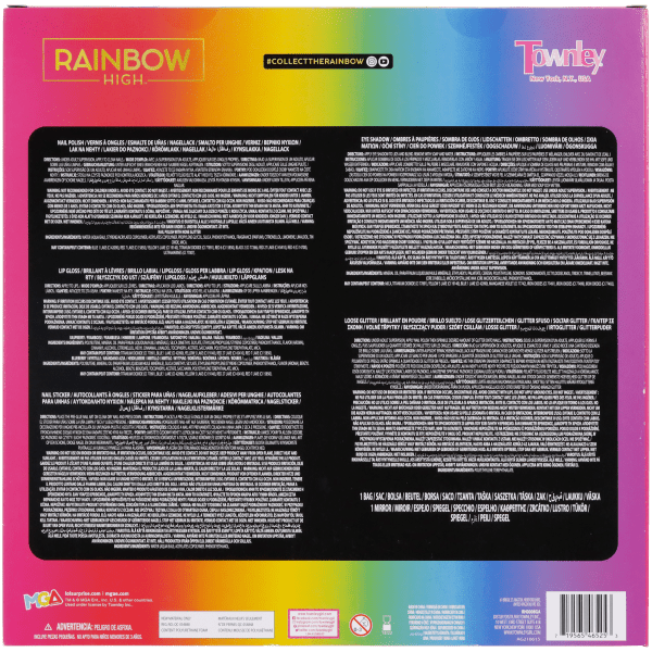 Rainbow High Duży Zestaw Prezentowy Kosmetyki Lakiery