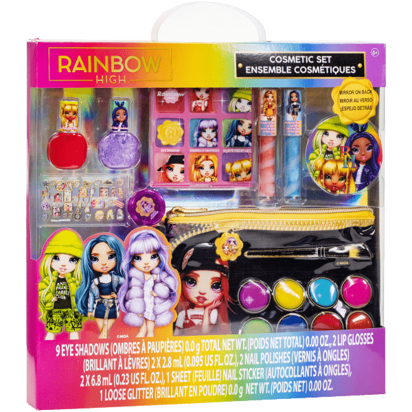 Rainbow High Duży Zestaw Prezentowy Kosmetyki Lakiery