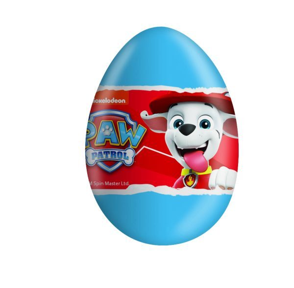 Czekoladowe jajko niespodzianka 20g Psi Patrol Paw Patrol karton 24 sztuki