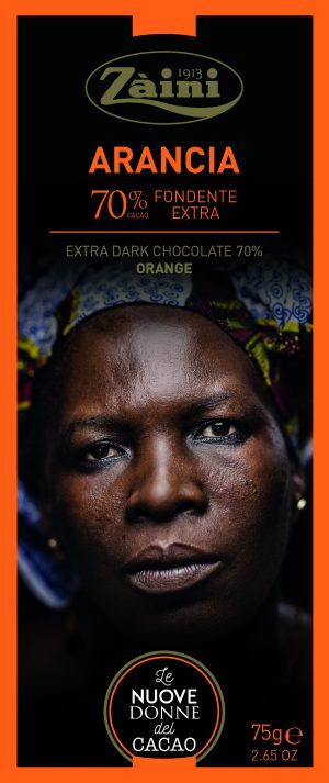 Czekolada gorzka 70% kakao Women of Cocoa Arancia 75g z nutą pomarańczy Czekolada gorzka 70% kakao Women of Cocoa Arancia 75g z nutą pomarańczy