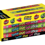 Brain Blasterz Sour Gum Stick Kwaśna Guma do Żucia Pałeczka Karton 30szt x 22g