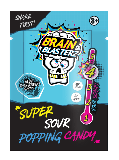Brain Blasterz Super Sour Popping Candy Kwaśny Strzelający Proszek 10g