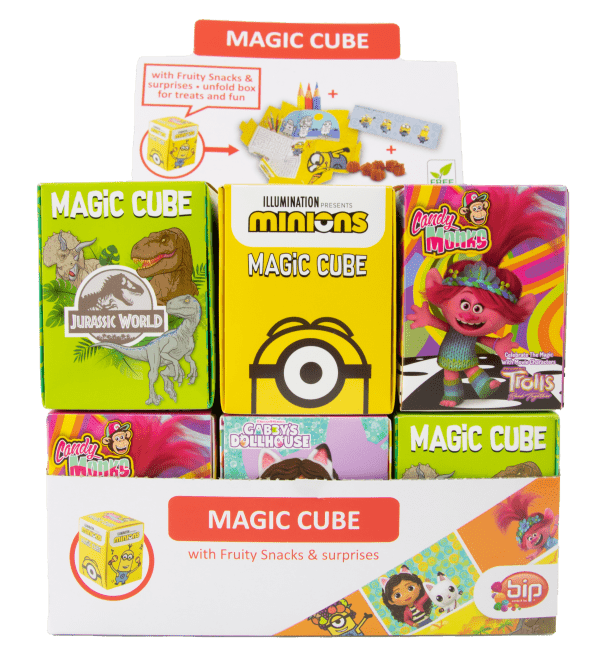 Magic Cube Box Niespodzianka Ze Zdrową Przekąską Karton Mix Licencji 18 Sztuk