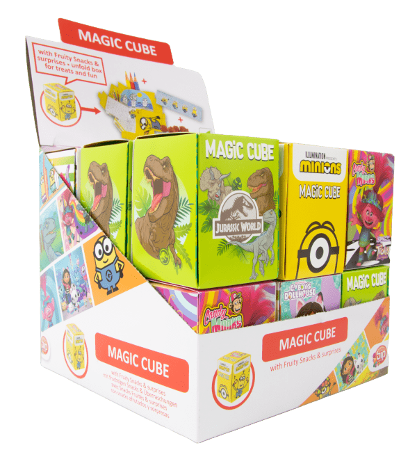 Magic Cube Box Niespodzianka Ze Zdrową Przekąską Karton Mix Licencji 18 Sztuk