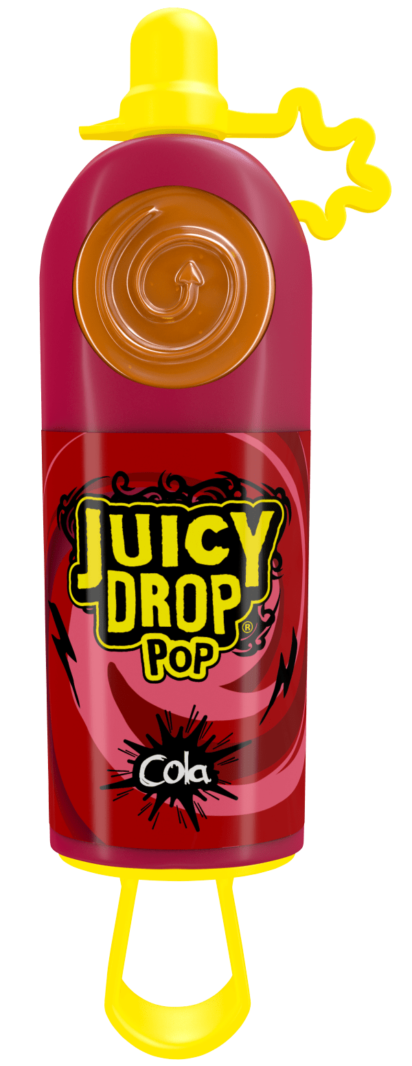 Juicy Drop Pop Owocowy Lizak Z Kwaśnym Żelem Bazooka Candy 26g