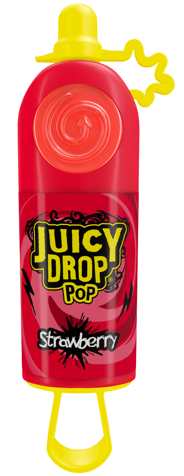 Juicy Drop Pop Owocowy Lizak Z Kwaśnym Żelem Bazooka Candy 26g