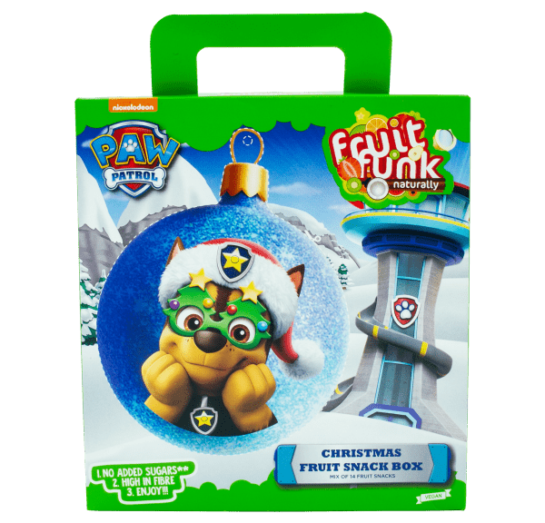 Fruit Funk Psi Patrol Christmas Fruitsnack Box Zdrowe Owocowe Przekąski Zestaw na Prezent 115g