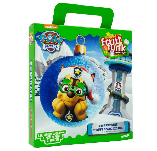 Fruit Funk Psi Patrol Christmas Fruitsnack Box Zdrowe Owocowe Przekąski Zestaw na Prezent 115g