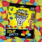 Brain Blasterz Super Sour Candy Mix Kwaśnych Cukierków 8 Smaków 100g