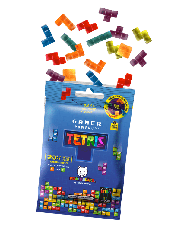 Tetris Gamer Gummies Żelki W Kształcie Klocków Tetramino Sugar Reduced 50g