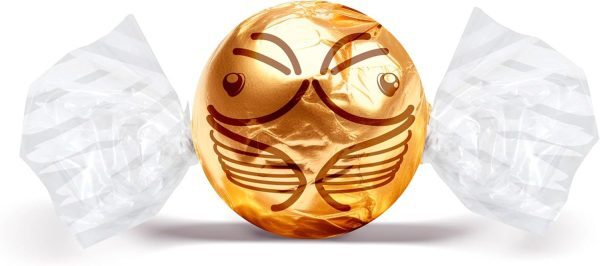 Harry Potter "Golden Snitch" Karmelowe Praliny w Kształcie Złotego Znicza z Nadzieniem Mlecznym i Pokruszonym Karmelem 150g