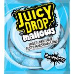 Juicy Drop Mallows Pianki Marshmallows o Smaku Malinowym w Kwaśnej Musującej Posypce 100g
