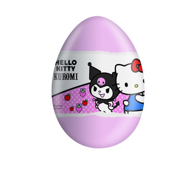 Czekoladowe jajko niespodzianka 20g Hello Kitty&Kuromi karton 24 sztuki