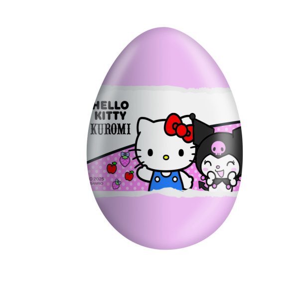 Czekoladowe jajko niespodzianka 20g Hello Kitty&Kuromi karton 24 sztuki
