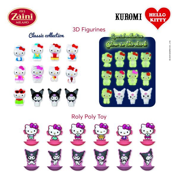 Czekoladowe jajko niespodzianka 20g Hello Kitty&Kuromi karton 24 sztuki