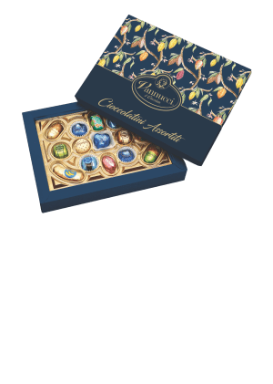 Vannucci Cioccolatini Assortiti Bombonierka Wybornych Włoskich Pralin 180g