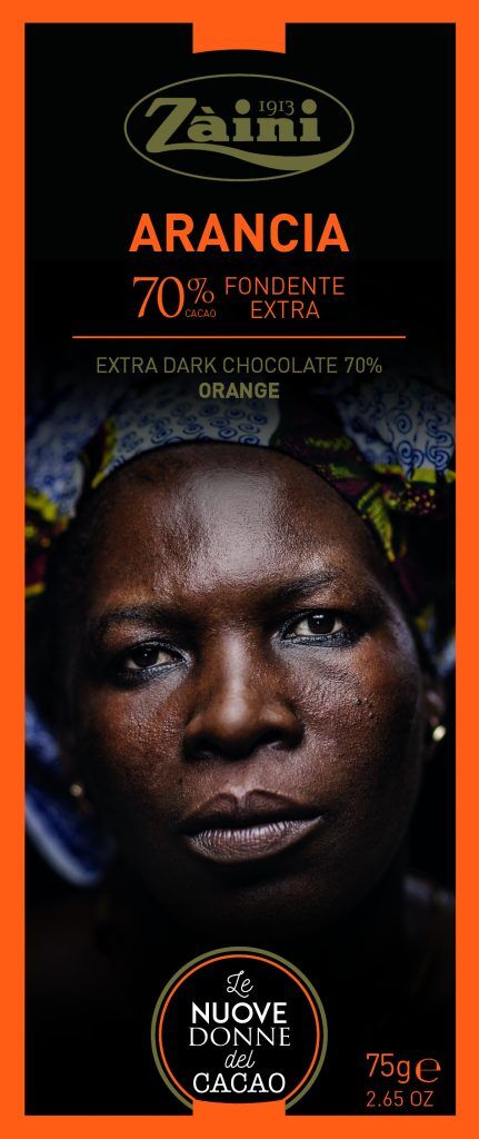 Czekolada gorzka 70% kakao Women of Cocoa Arancia 75g z nutą pomarańczy