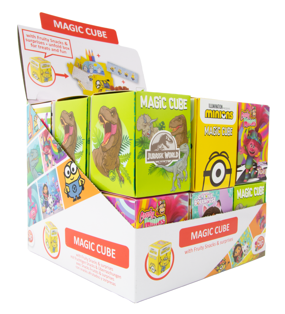 Magic Cube Box Niespodzianka Ze Zdrową Przekąską Karton Mix Licencji 18 Sztuk