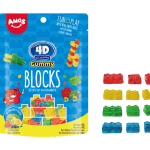 Amos Żelki Klocki 4D Do Budowania Gummy Blocks 100g