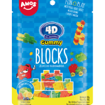 Amos Żelki Klocki 4D Do Budowania Gummy Blocks 100g